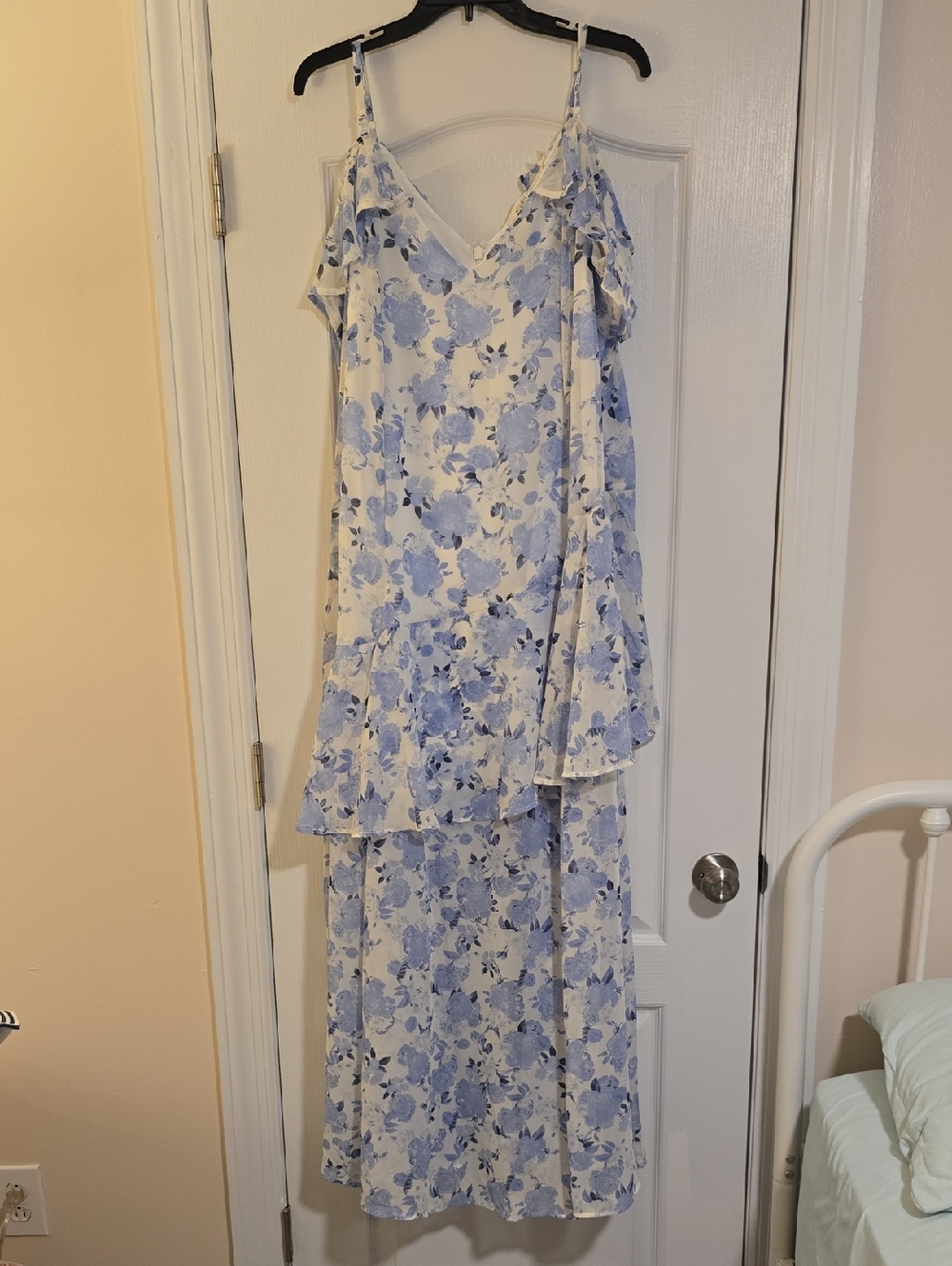 torrid Blue Floral Ruffle Dress